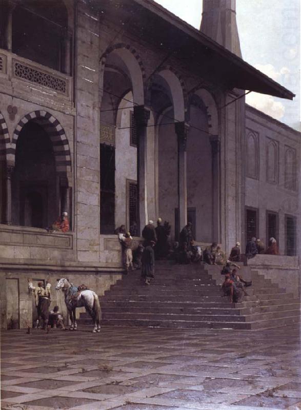 Alberto Pasini The Door of the Yeni-Djami Mosque in Constantinople china oil painting image